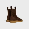 Flow – Bota con cremallera en piel de cordero de gamuza elástica Flow – Bota con cremallera en piel de cordero de gamuza elástica