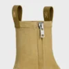 Flow – Bota con cremallera en piel de cordero de gamuza elástica Flow – Bota con cremallera en piel de cordero de gamuza elástica