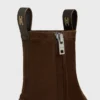 Flow – Bota con cremallera en piel de cordero de gamuza elástica Flow – Bota con cremallera en piel de cordero de gamuza elástica