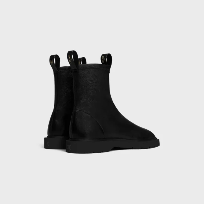 Bota Flow con cremallera en piel de cordero elástica Bota Flow con cremallera en piel de cordero elástica