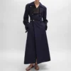 Gabardina tipo esmoquin en gabardina de algodón y lana