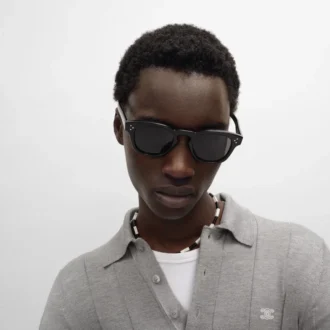 Gafas de sol con montura negra 42 en acetato
