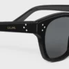 Gafas de sol con montura negra 42 en acetato