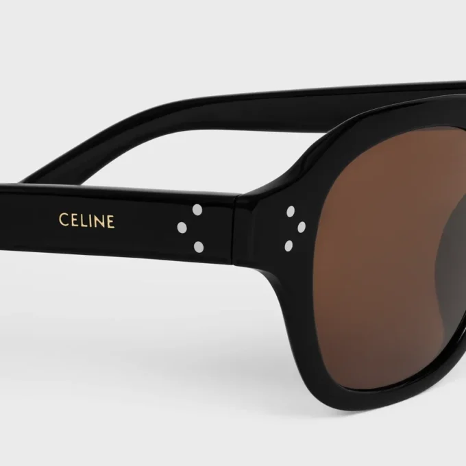 Gafas de sol con montura negra 60 en acetato Gafas de sol con montura negra 60 en acetato