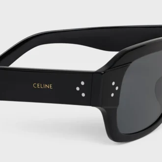Gafas de sol con montura negra 61 de acetato
