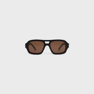 Gafas de sol con montura negra 62 de acetato
