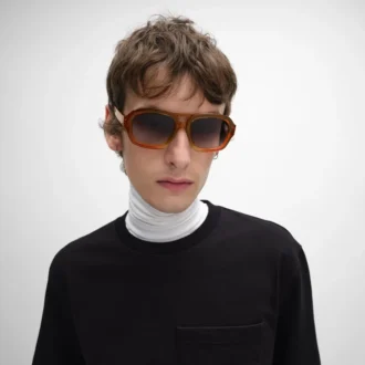 Gafas de sol con montura negra 62 de acetato
