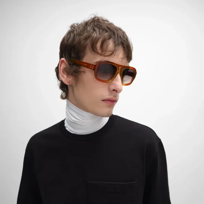 Gafas de sol con montura negra 62 de acetato Gafas de sol con montura negra 62 de acetato