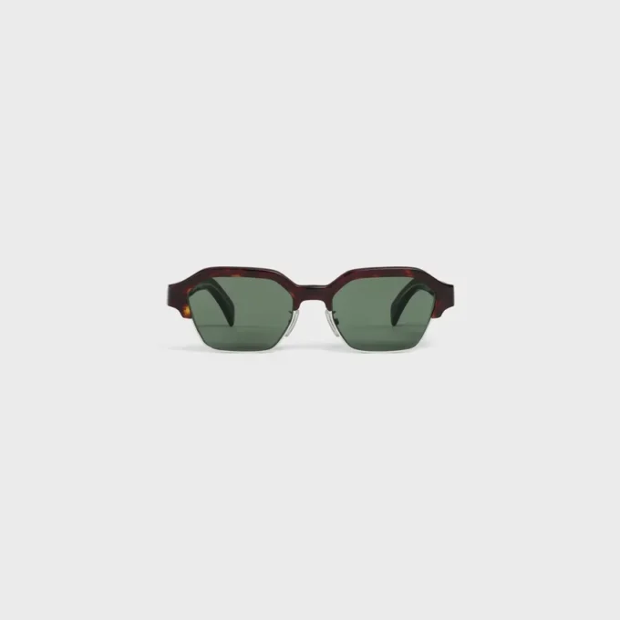Gafas de sol con montura negra 63 de acetato y metal Gafas de sol con montura negra 63 de acetato y metal