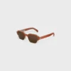 Gafas de sol con montura negra 63 de acetato y metal