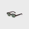 Gafas de sol con montura negra 63 de acetato y metal Gafas de sol con montura negra 63 de acetato y metal
