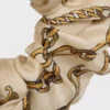 Goma para el pelo con lazo y cadenas de CELINE en seda