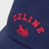 Gorra CELINE Richelieu en sarga de algodón Gorra CELINE Richelieu en sarga de algodón