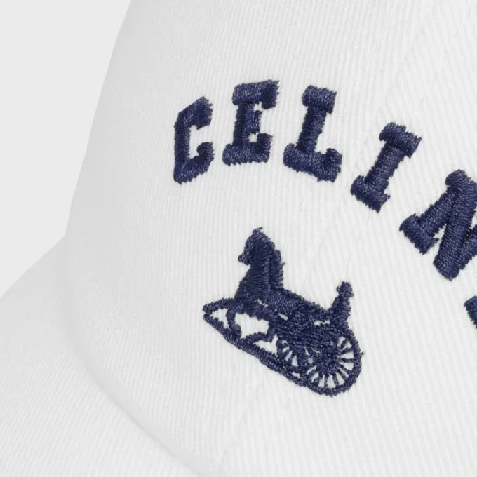 Gorra CELINE Richelieu en sarga de algodón Gorra CELINE Richelieu en sarga de algodón