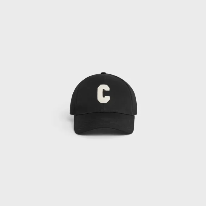 Gorra de béisbol con inicial en algodón Gorra de béisbol con inicial en algodón