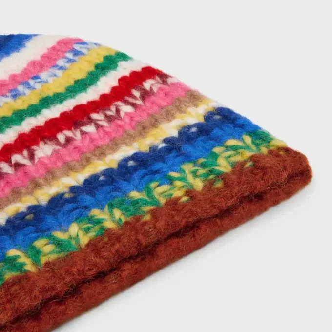 Gorro de alpaca Mouline y lana