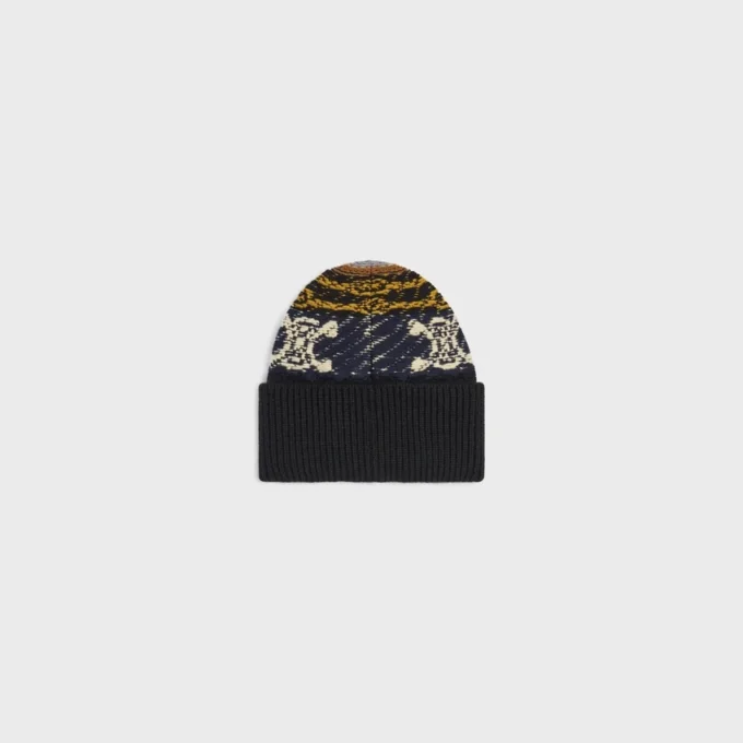Gorro de cachemira jacquard Gorro de cachemira jacquard