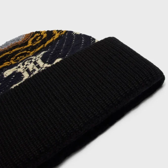 Gorro de cachemira jacquard Gorro de cachemira jacquard