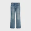 Jeans acampanados Dylan con firma en denim de algodón Jeans acampanados Dylan con firma en denim de algodón