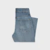 Jeans acampanados Dylan con firma en denim de algodón Jeans acampanados Dylan con firma en denim de algodón
