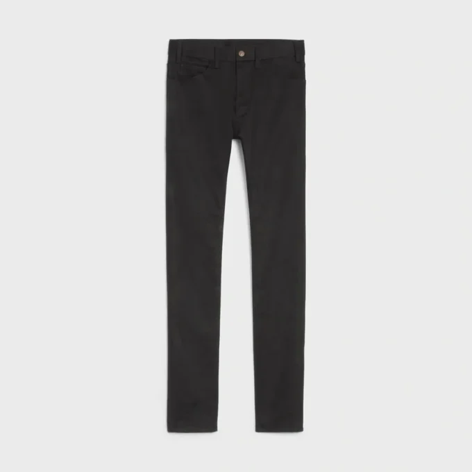 Jeans ajustados en denim negro puro vintage Jeans ajustados en denim negro puro vintage