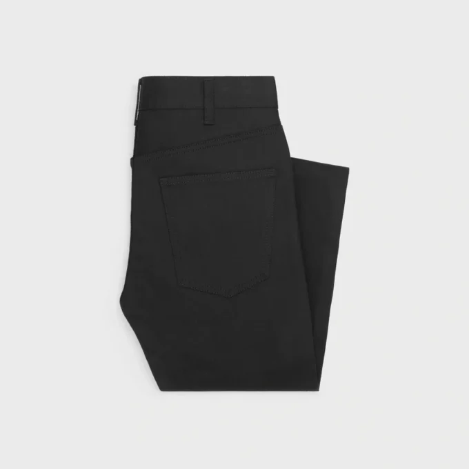 Jeans ajustados en denim negro puro vintage Jeans ajustados en denim negro puro vintage