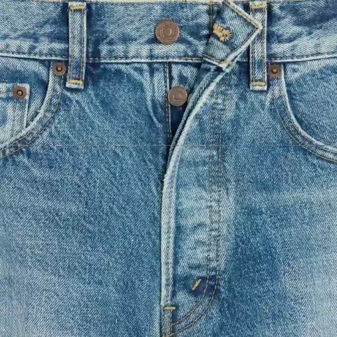 Jeans boyfriend bordados 001 en denim de algodón Jeans boyfriend bordados 001 en denim de algodón