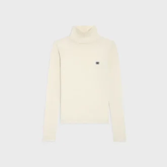 Jersey de cuello alto en punto de lana