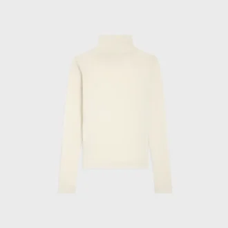 Jersey de cuello alto en punto de lana