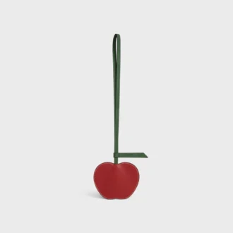 Llavero Apple en piel de cordero lisa Llavero Apple en piel de cordero lisa