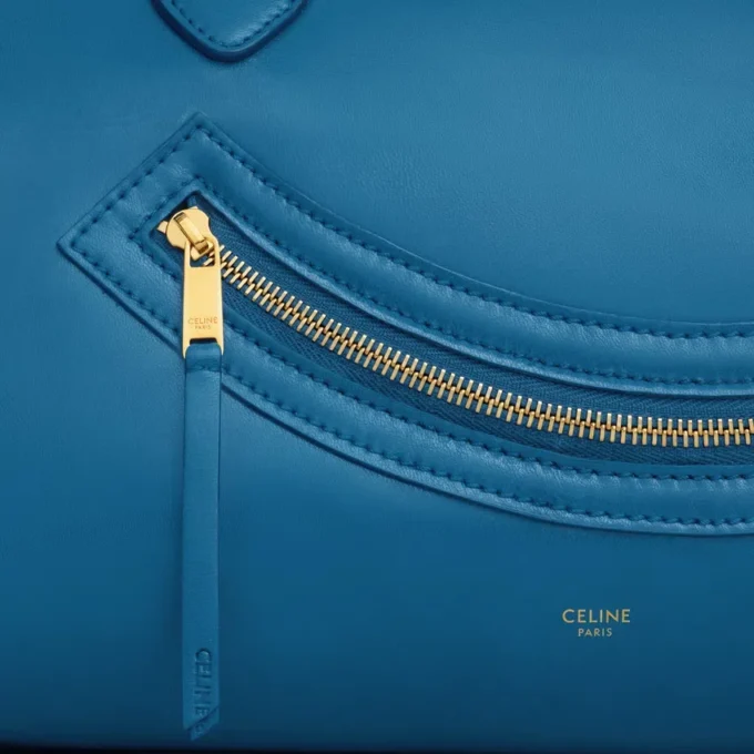 Luggage Big Smile en piel de becerro brillante