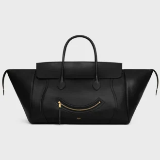 Luggage Big Smile en piel de cordero flexible y brillante