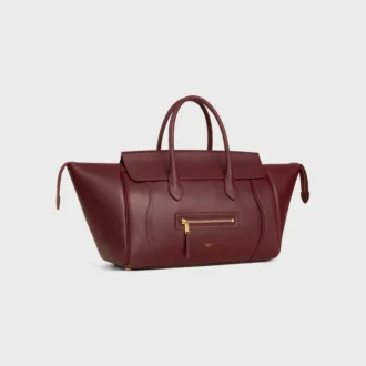 Luggage de piel de becerro granulada