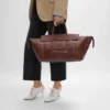 Luggage de piel de cordero flexible y brillante Luggage de piel de cordero flexible y brillante