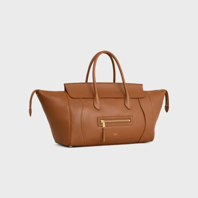 Luggage de piel de cordero flexible y brillante Luggage de piel de cordero flexible y brillante