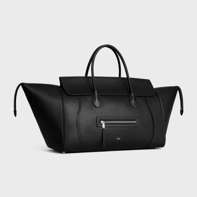 Luggage grande de piel de becerro granulada Luggage grande de piel de becerro granulada