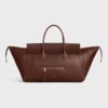 Luggage grande de piel de cordero flexible y brillante