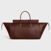 Luggage grande de piel de cordero flexible y brillante