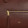 Luggage grande de piel de cordero flexible y brillante