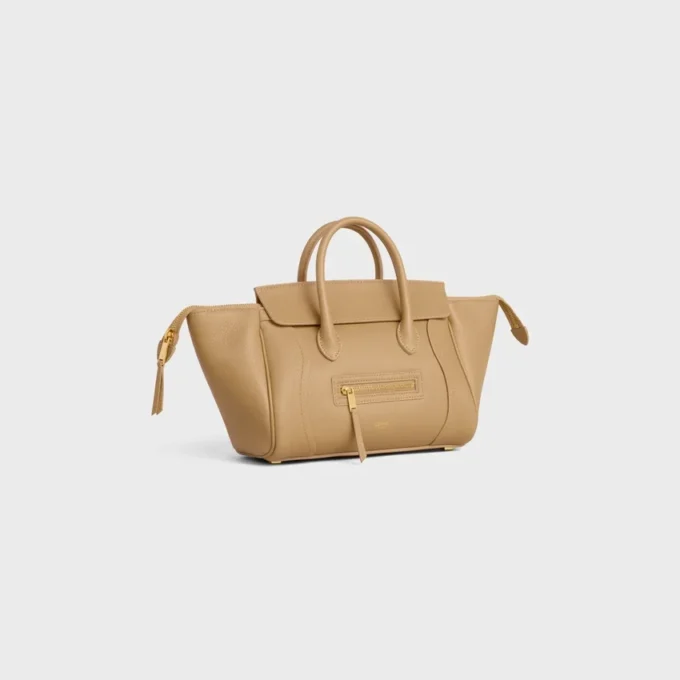 Luggage pequeño de piel de becerro granulada Luggage pequeño de piel de becerro granulada