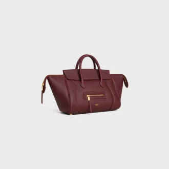 Luggage pequeño de piel de becerro granulada