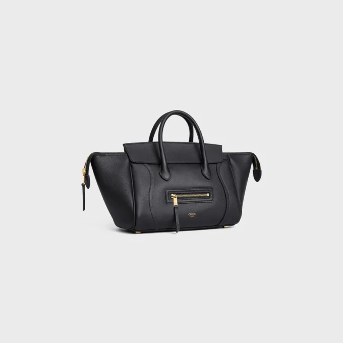 Luggage pequeño de piel de becerro granulada Luggage pequeño de piel de becerro granulada