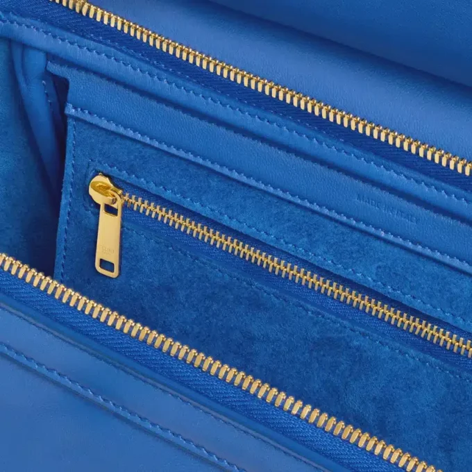 Luggage pequeño de piel de cordero flexible y brillante