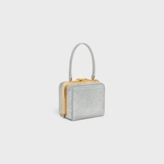 Minaudière CELINE Lana en piel de becerro gamuzada con strass Minaudière CELINE Lana en piel de becerro gamuzada con strass