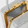 Minaudière CELINE Lana en piel de becerro gamuzada con strass Minaudière CELINE Lana en piel de becerro gamuzada con strass