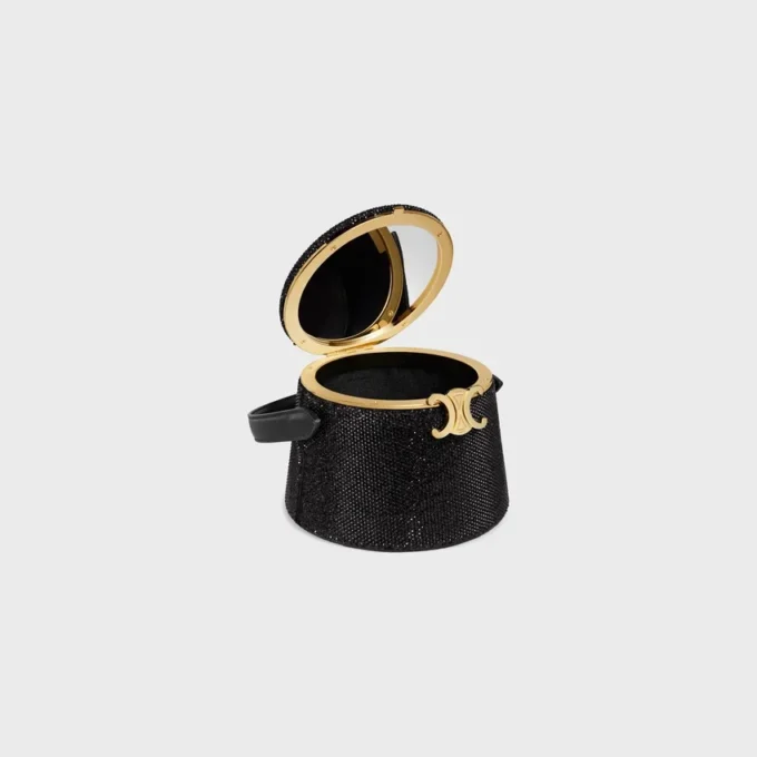 Minaudière CELINE Nina en piel de becerro de gamuza con strass Minaudière CELINE Nina en piel de becerro de gamuza con strass