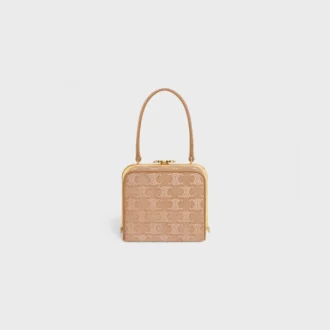 Minaudière Lana de CELINE en piel de becerro de gamuza con strass Triomphe