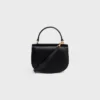 Mini Besace Clea en piel de becerro brillante