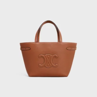 Mini Cabas Anais Cuir Triomphe en piel de becerro granulada