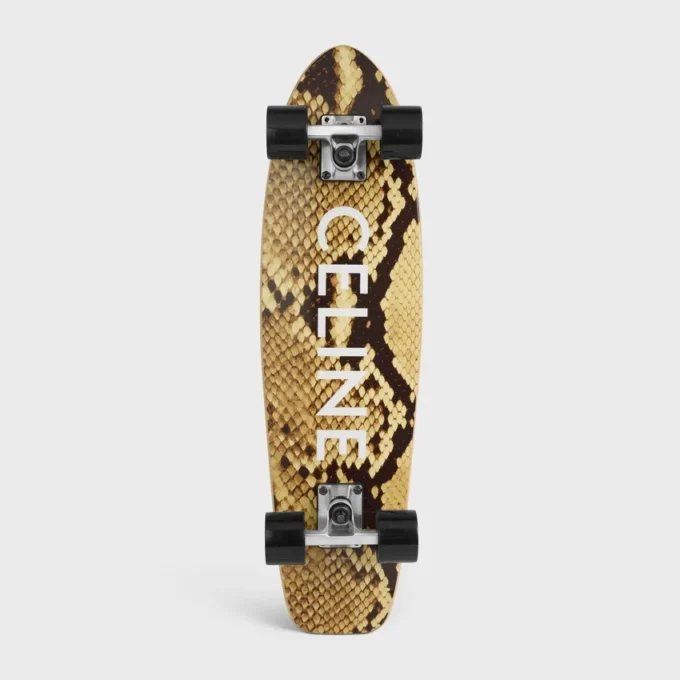 Mini Cruiser en madera con pitón y estampado CELINE Mini Cruiser en madera con pitón y estampado CELINE